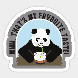 Panda mmm Sticker